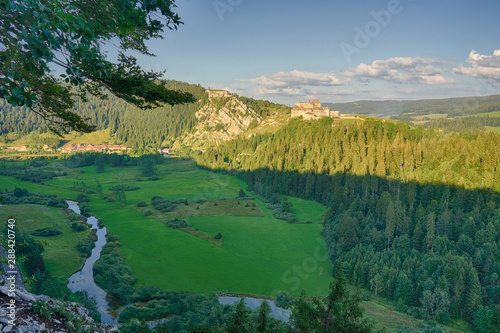 View Of Chateau de Joux, Fort Mahler and The Surrounding Mountains