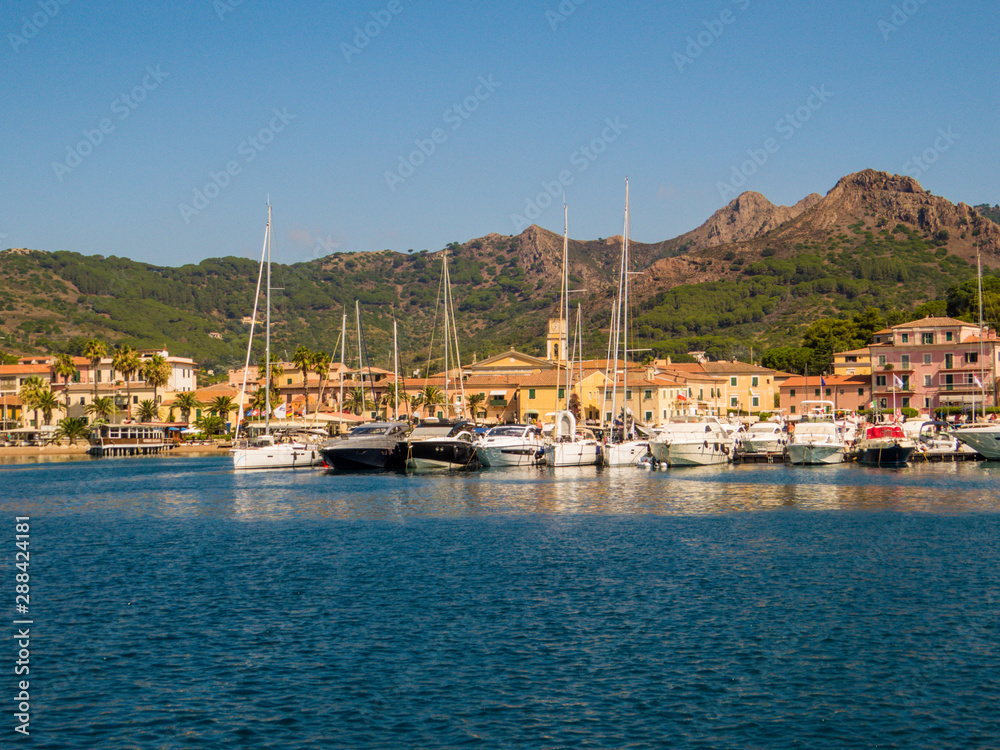 View of Porto Azzurro on the Elba Island, Italy View of Porto Azzurro on the Elba Island, Italy