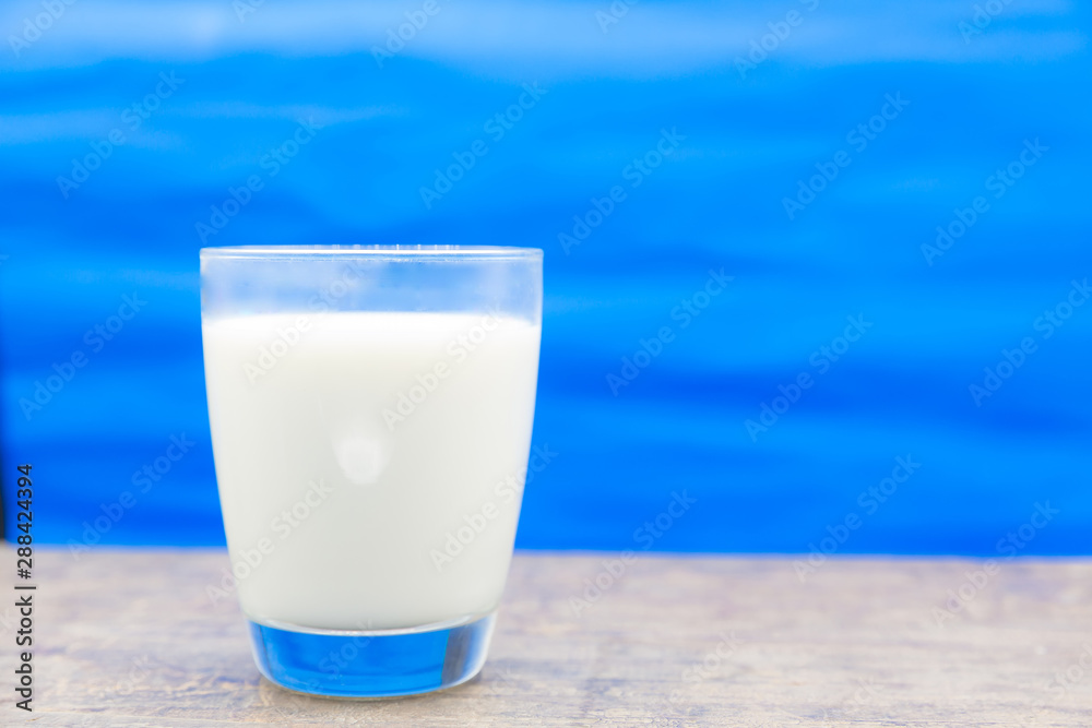 Milk in a glass