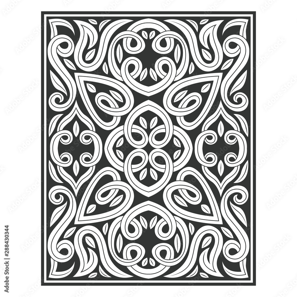 floral ornate illustration vector hand drawing floral ornate illustration vector hand drawing