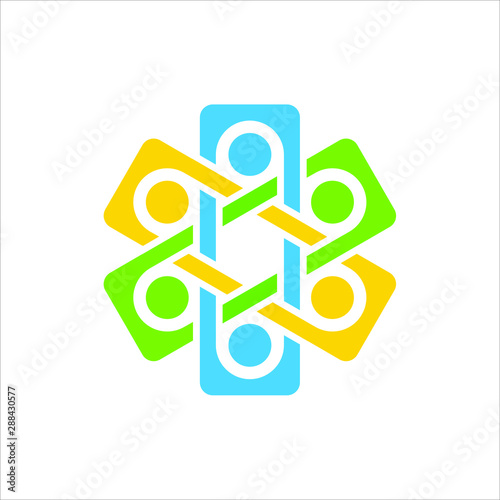 Cross Hospital logo. Health Care Symbol. Medical Icon Vector Eps 10. 