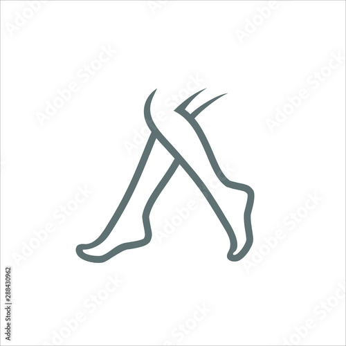 Foot Healthy Logo. Varicose Vein Symbol. Icon Vector Eps 10. 