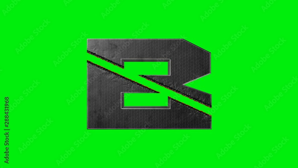 Metal letter b isolated on green screen or chroma key. Abstract of iron burned and cut by a laser or beam of light. Burning steel Text Effect.Can be used as logo. 3d Animation alphabet 4k Metal letter b isolated on green screen or chroma key. Abstract of iron burned and cut by a laser or beam of light. Burning steel Text Effect.Can be used as logo. 3d Animation alphabet 4k
