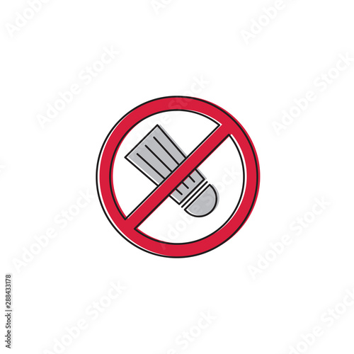 Sodium free food label vector icon symbol isolated on white background