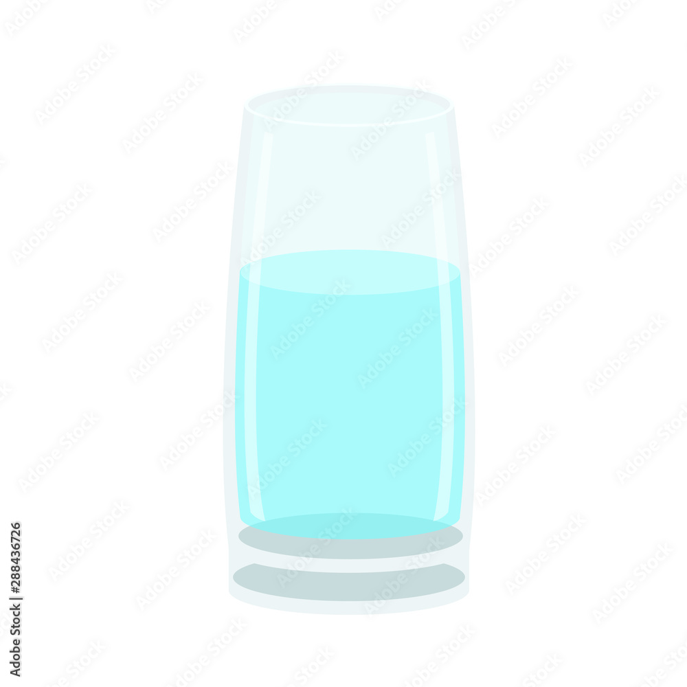 water in the glass isolated on white background illustration vector and healthy drinking water water in the glass isolated on white background illustration vector and healthy drinking water