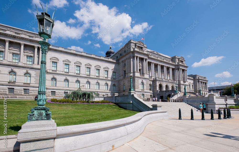 Fototapeta premium Thomas Jefferson Building the Library of Congress, July 27,2018 in Washington, DC.USA