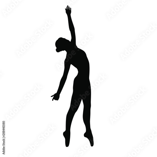 ballet dancer poses silhouette
