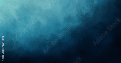 Abstract watercolor paint background by teal color blue and green with liquid fluid texture for background, banner © korkeng
