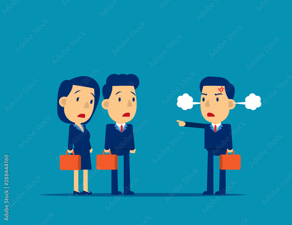 Angry people. Rage and pointing, Concept emotion vector illustration, Frustrated, Crazy Angry people. Rage and pointing, Concept emotion vector illustration, Frustrated, Crazy