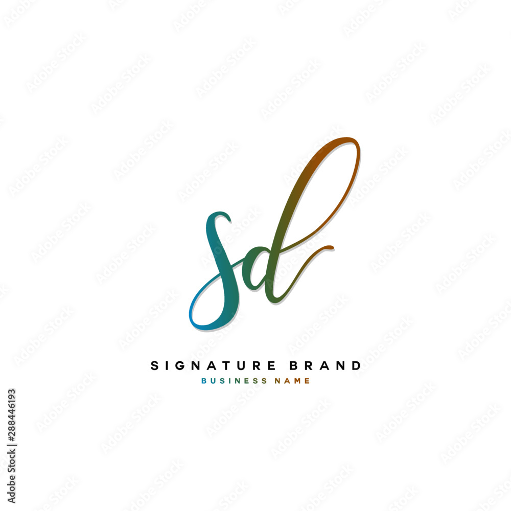 S D SD Initial letter handwriting and signature logo concept design. S D SD Initial letter handwriting and signature logo concept design.