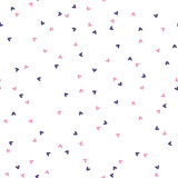 Seamless pattern with small hearts
