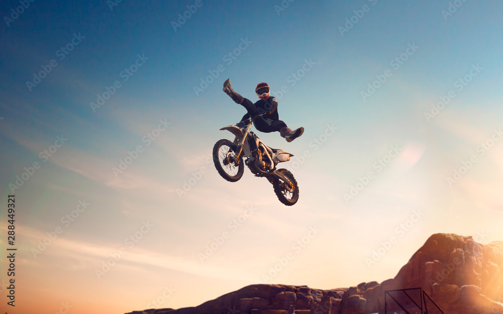 Obraz premium Motofreestyle. Fmx.