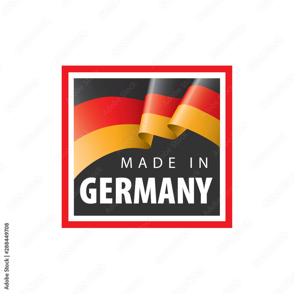 Germany flag, vector illustration on a white background Germany flag, vector illustration on a white background