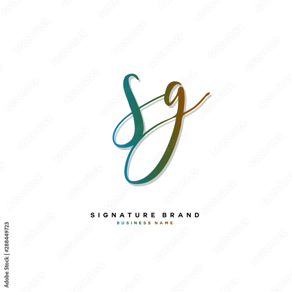S G SG Initial letter handwriting and signature logo concept design. S G SG Initial letter handwriting and signature logo concept design.