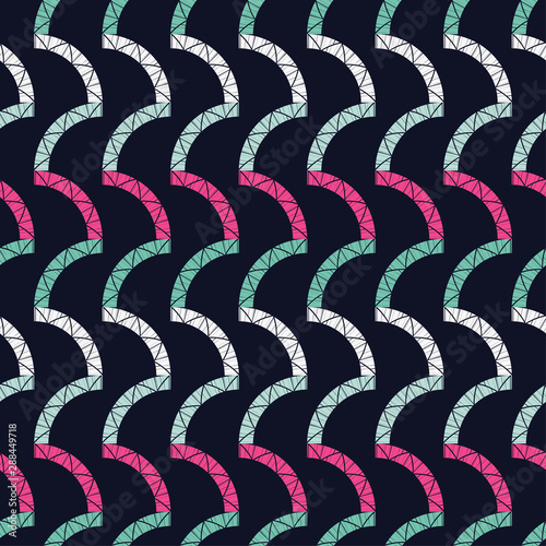 Ethnic boho seamless pattern. Lace. Embroidery on fabric. Patchwork texture. Weaving. Traditional ornament. Tribal pattern. Folk motif. Can be used for wallpaper, textile, wrapping, web. 