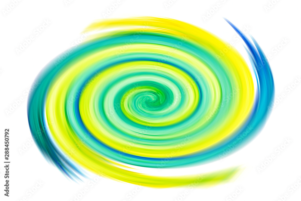 Abstract background of blue, green and yellow spin radial and motion blur. Blurred whirlpool artwork circular movement effect. Graphic design ripple backdrop wallpaper for your design. Abstract background of blue, green and yellow spin radial and motion blur. Blurred whirlpool artwork circular movement effect. Graphic design ripple backdrop wallpaper for your design.