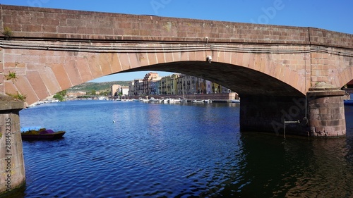 Vieux pont de Bosa, Sardaigne, Italie
