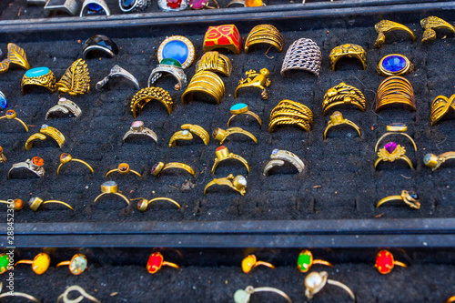 Typical athens touristyc jewelry store , Greece photo