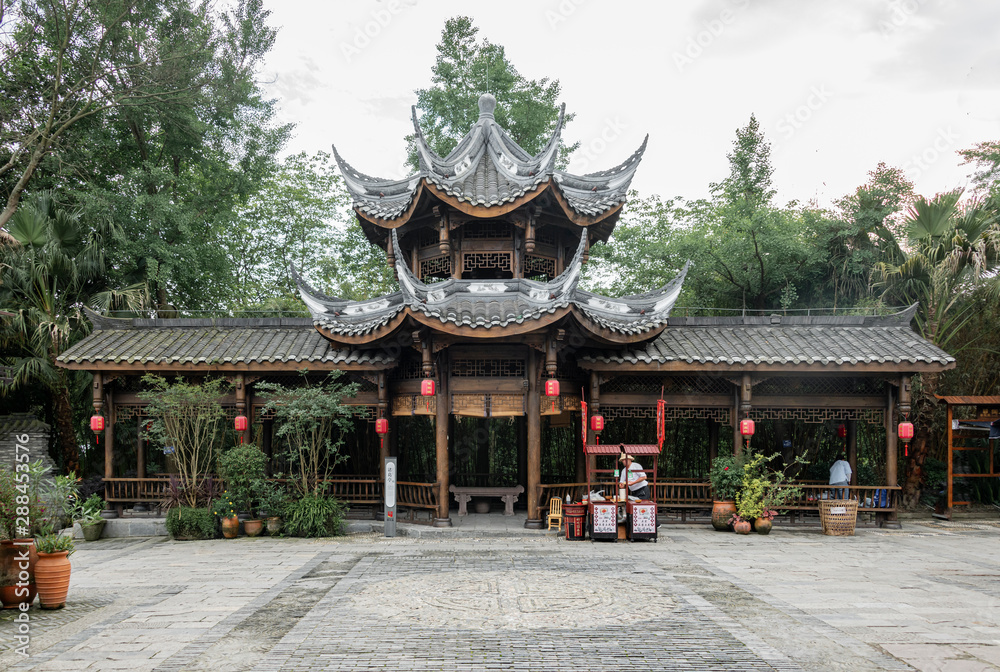 The scenery of Huanglongxi ancient town in Chengdu, Sichuan Province, China The scenery of Huanglongxi ancient town in Chengdu, Sichuan Province, China