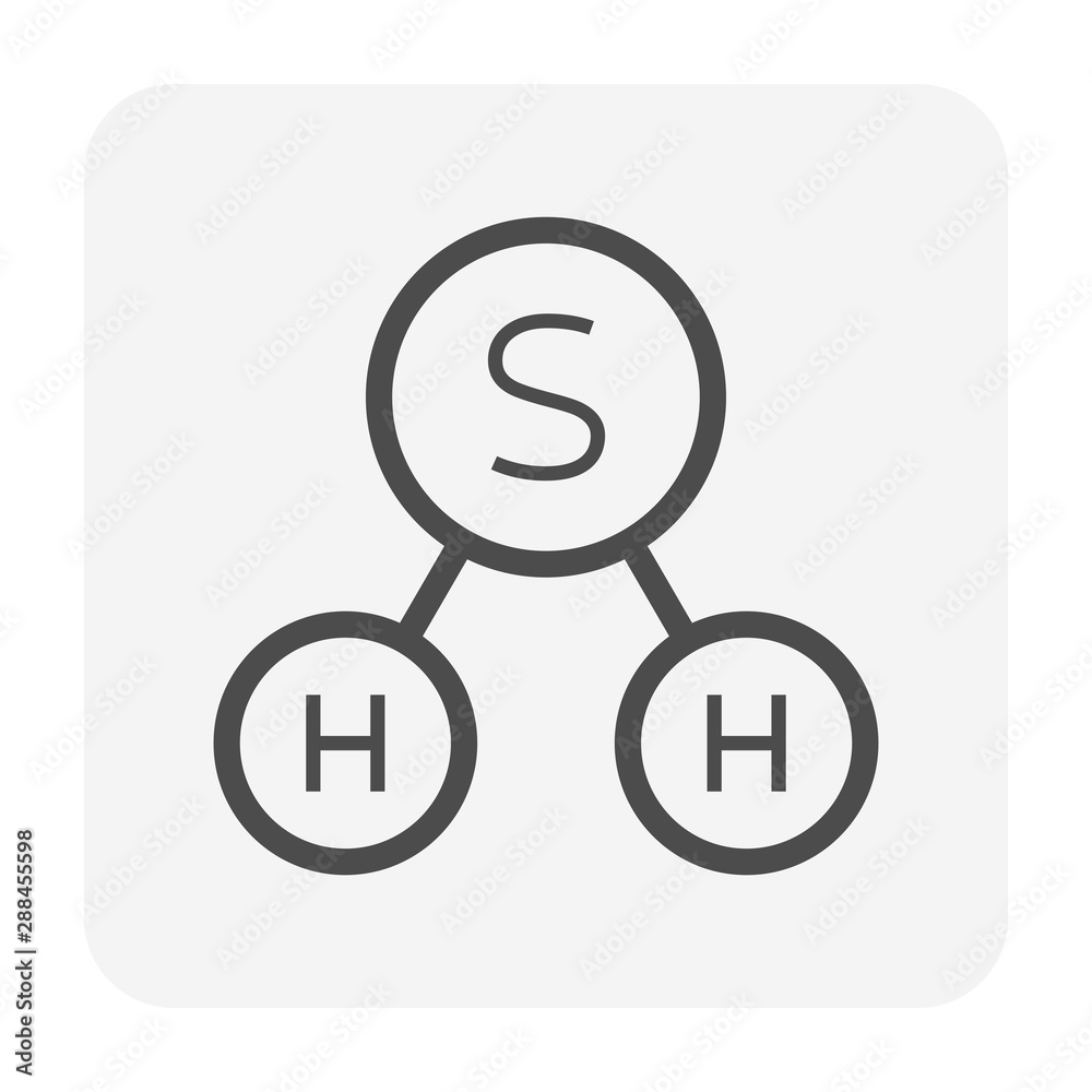 hydrogen sulfide icon hydrogen sulfide icon