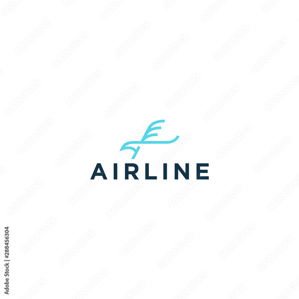 Airline logo design - plane aviation space Airline logo design - plane aviation space
