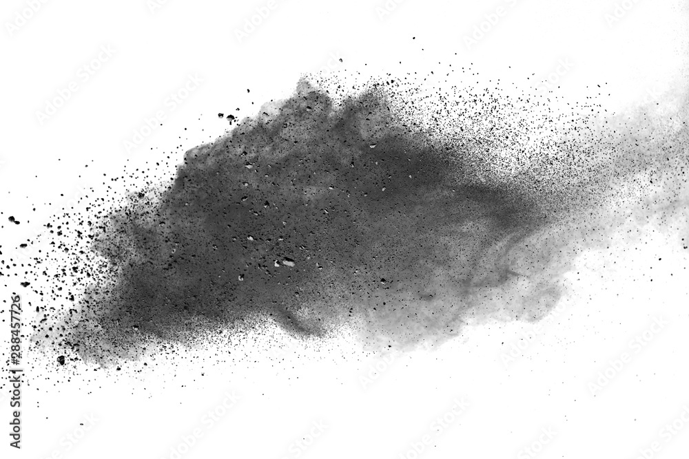 abstract powder splatted background. Black powder explosion on white background. Colored cloud. Colorful dust explode. Paint Holi. abstract powder splatted background. Black powder explosion on white background. Colored cloud. Colorful dust explode. Paint Holi.