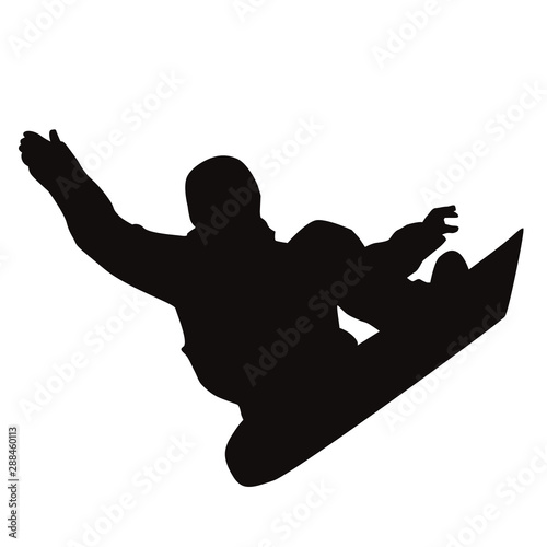 Snowboarding Silhouette