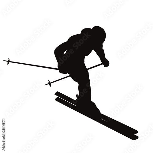 Skiing Silhouette