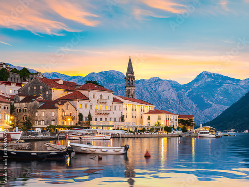 Perast in evening