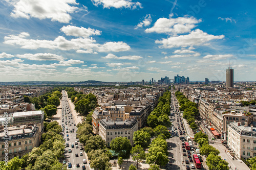 Aerial view at Paris  France