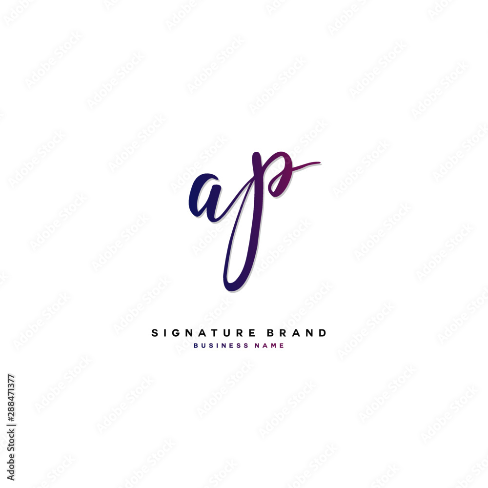 A P AP Initial letter handwriting and signature logo concept design. A P AP Initial letter handwriting and signature logo concept design.