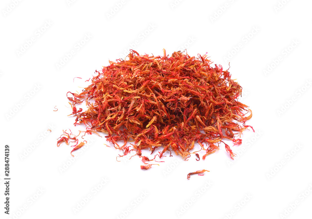 Naklejka premium The Beautiful Red Spice of the Saffron Flower