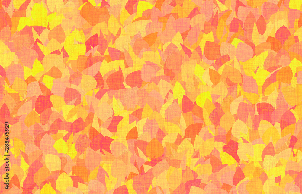 colored tree leaves design
