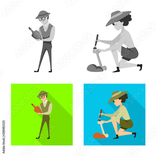 Vector design of story and items sign. Set of story and attributes stock symbol for web.