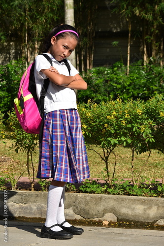 An A Stubborn School Girl