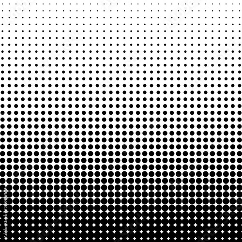 Halftone doted abstract background. Black and white vector pattern.
