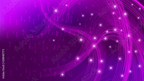 Violet Big Data Visualization. Business Analysis. 