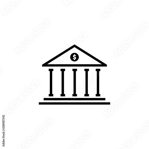 Court Building icon Symbol vector. symbol for web site Computer and mobile vector.