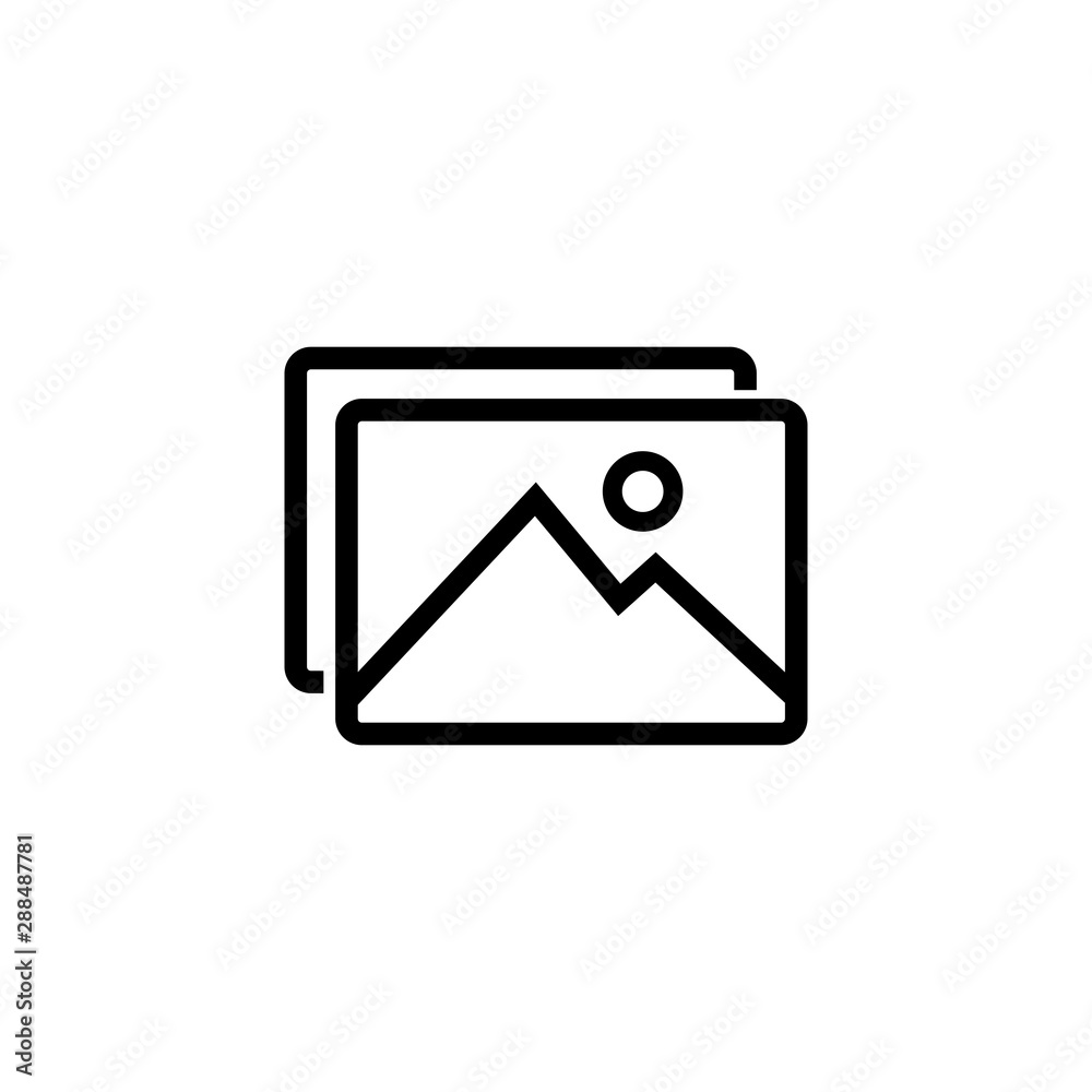 Photo Gallery icon vector. Picture Gallery vector Photo Gallery icon vector. Picture Gallery vector