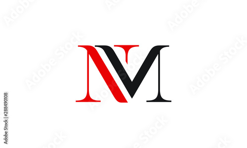 NM. Monogram of Two letters N M. Luxury, simple, minimal and elegant NM logo design. nm letter vector logo. am letter vector logo, NM logo, NM letter logo design, Letter mark logo photo