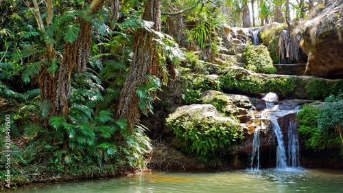 Cascades dans la Parc naturel d'Isalo à Madagascar photo