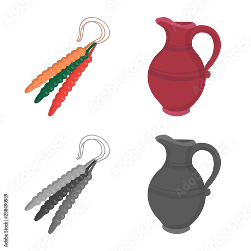 Vector design of culture and sightseeing icon. Set of culture and originality stock vector illustration.