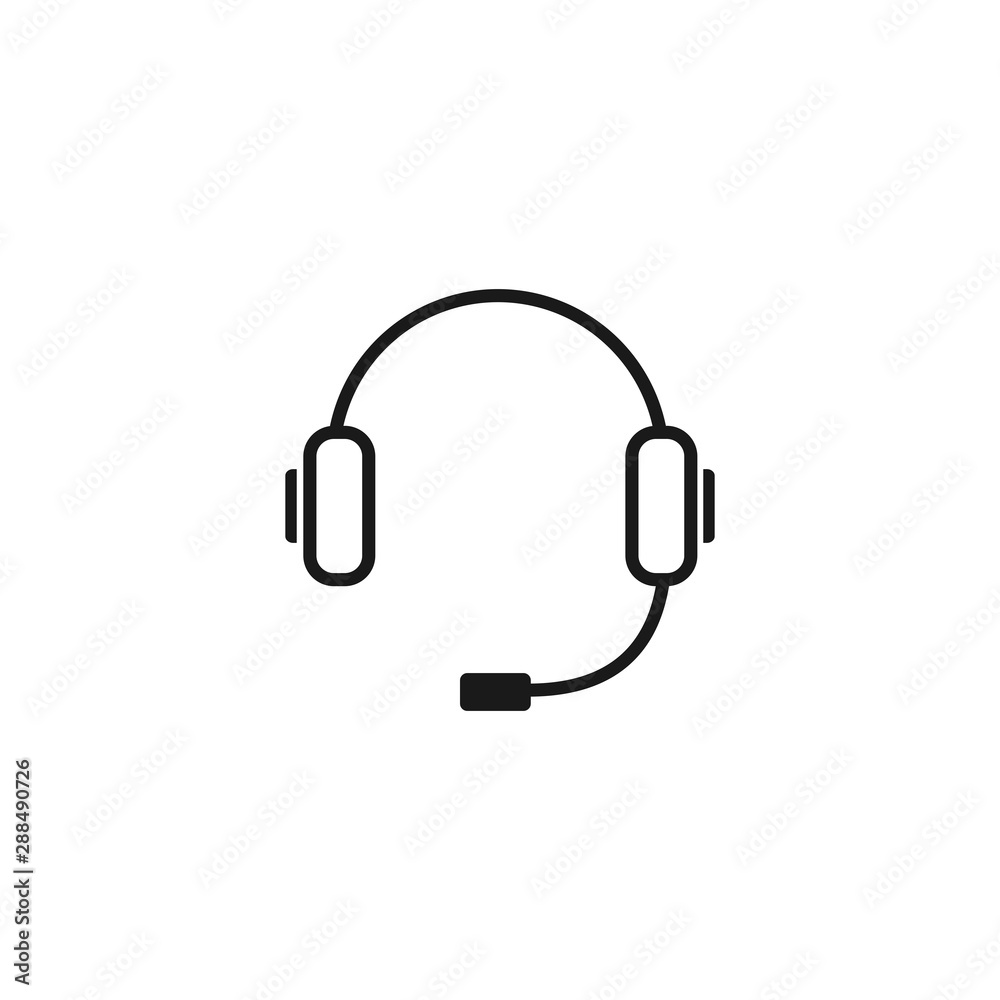 Headphone icon vector. symbol for web site Computer and mobile vector. Headphone icon vector. symbol for web site Computer and mobile vector.