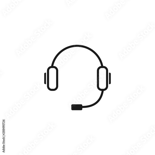 Headphone icon vector. symbol for web site Computer and mobile vector.