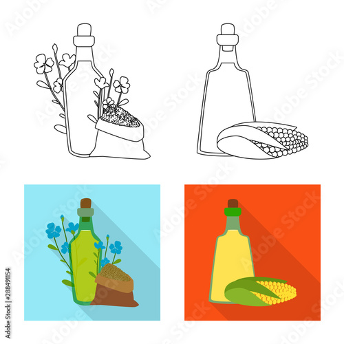 Vector illustration of healthy and vegetable icon. Collection of healthy and agriculture vector icon for stock.