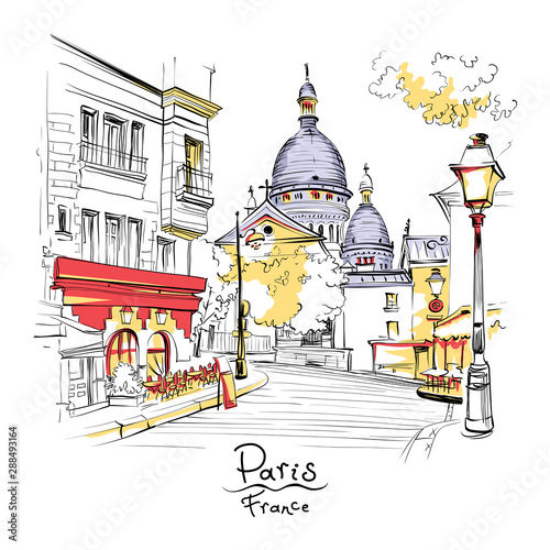 Montmartre in Paris, France