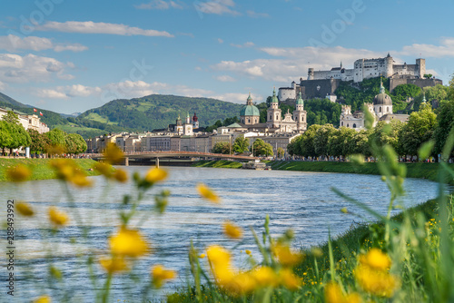 beautiful view of Salzburg skyline
