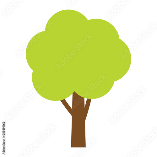 Tree icon. Forest vector symbol. Flat web sign on white background