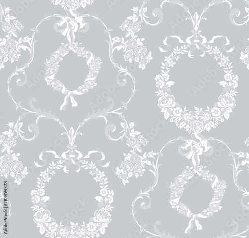 seamless vintage floral lace pattern for your design