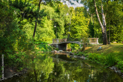 Ujazdow Park in City of Warsaw